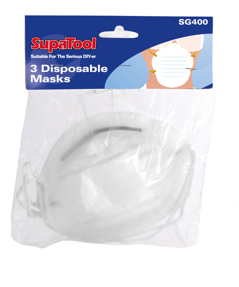 Supatool Disposable Masks Pack of 3
