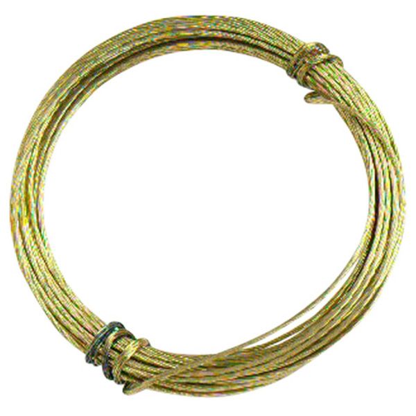 Brass Plated Picture Wire - Light Duty - 6 Metres (64971)