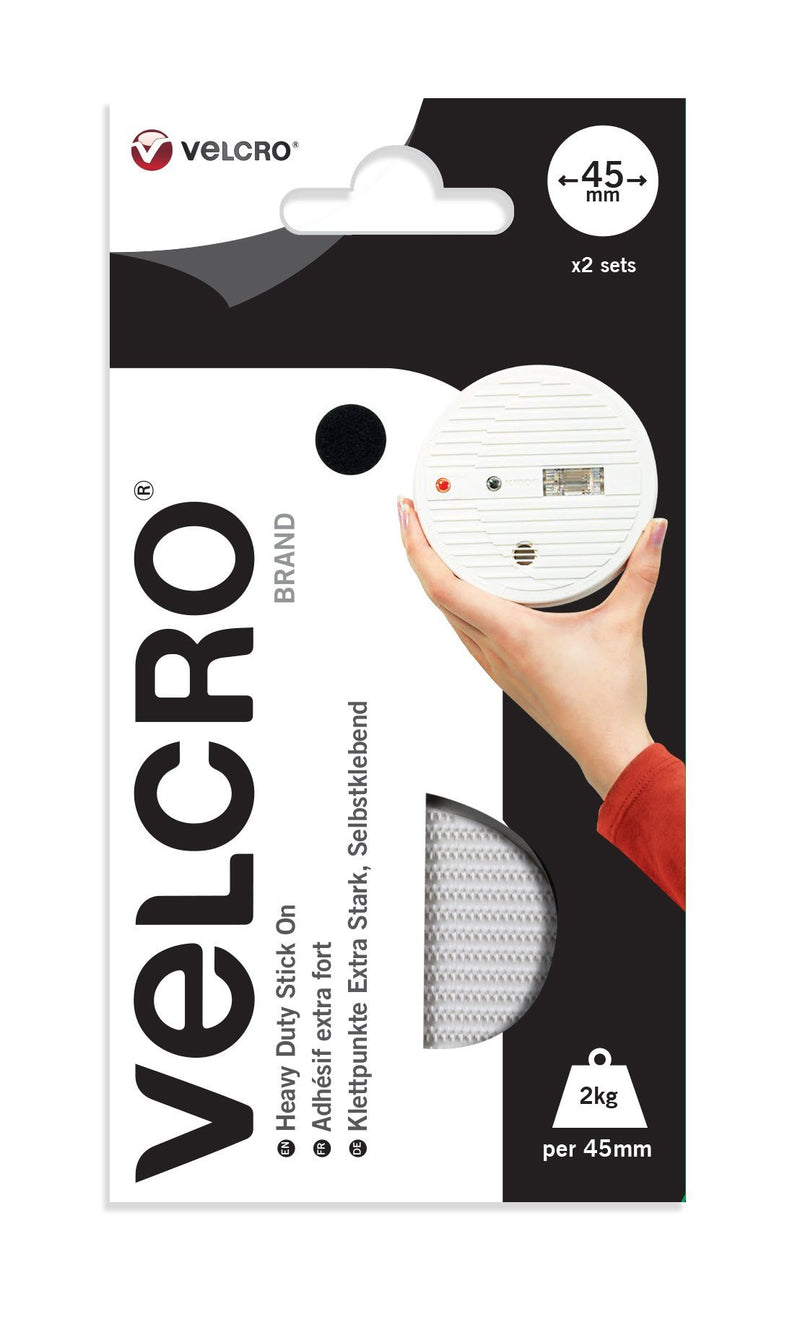 Velcro Heavy Duty Stick On Coins 45mm x 2 Sets