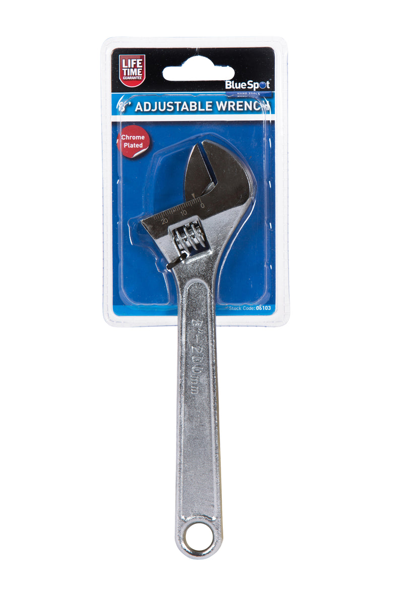 BlueSpot Adjustable Spanner / Wrench - 6in, 8in, 10in & 12in
