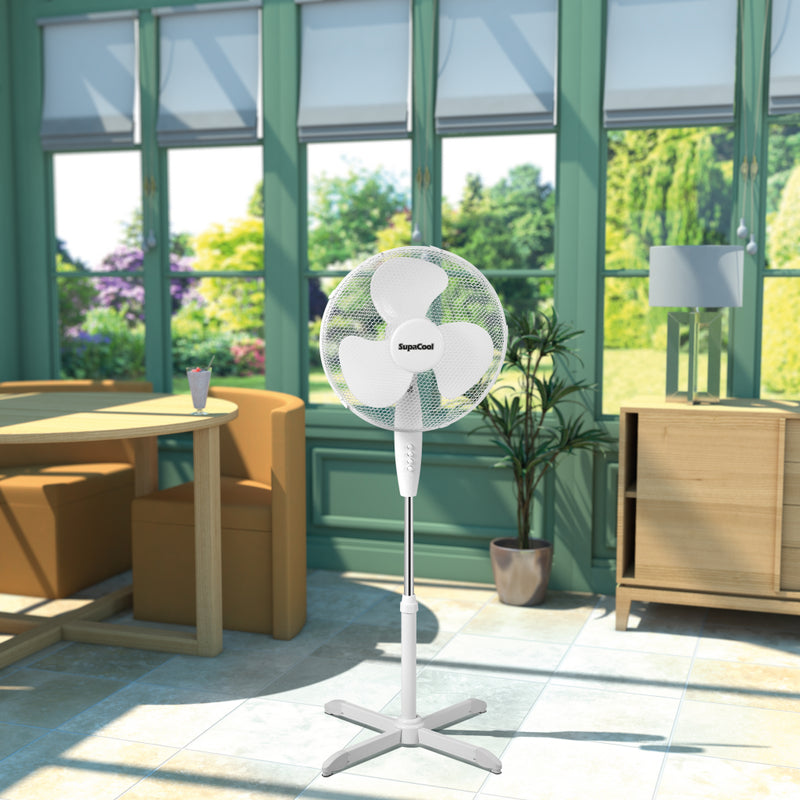 Supacool - White 16” Stand Fan