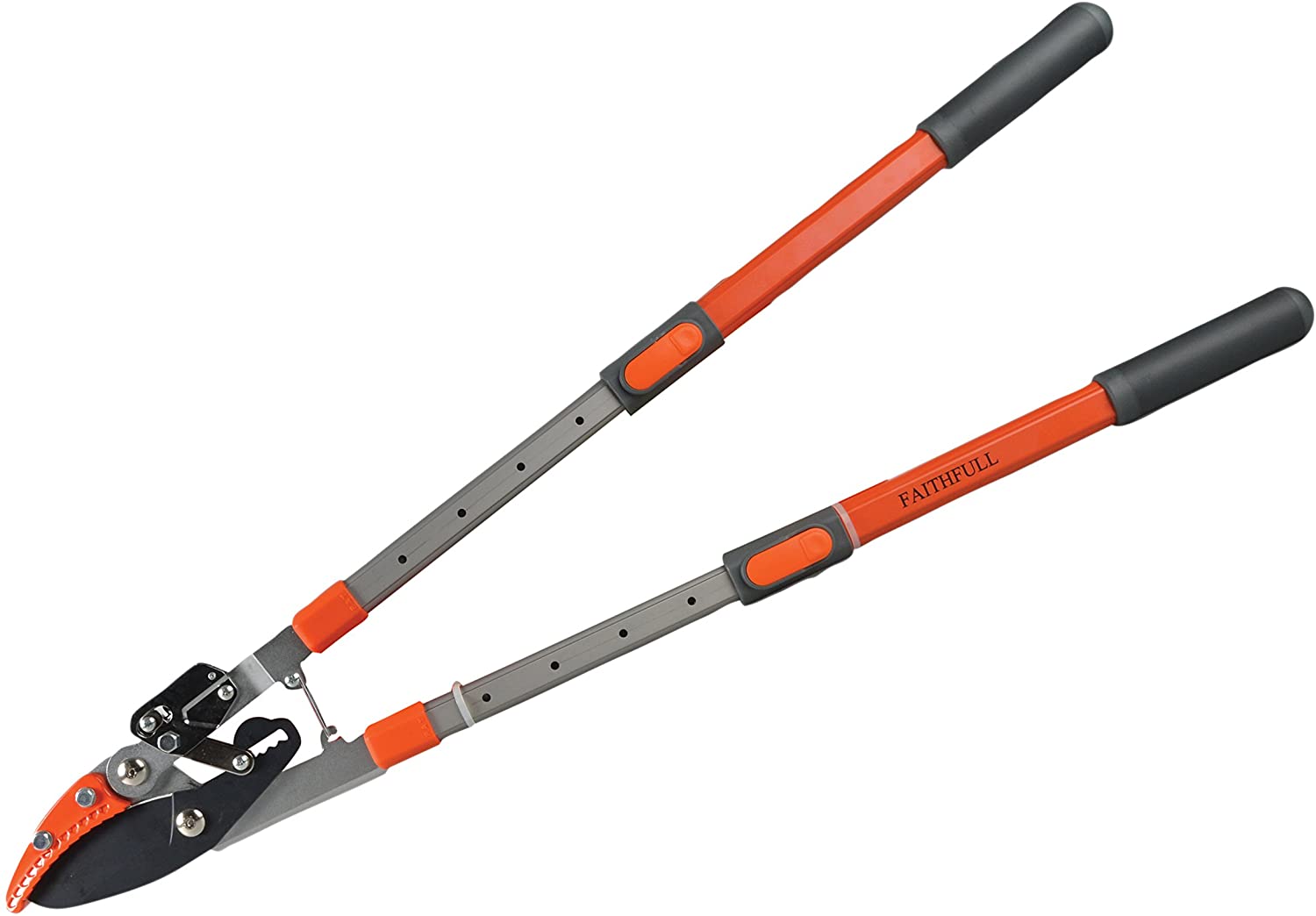 Faithfull Quality Tools 700 - 1000mm Samurai Anvil Curved Blade Ratcheting Lopper