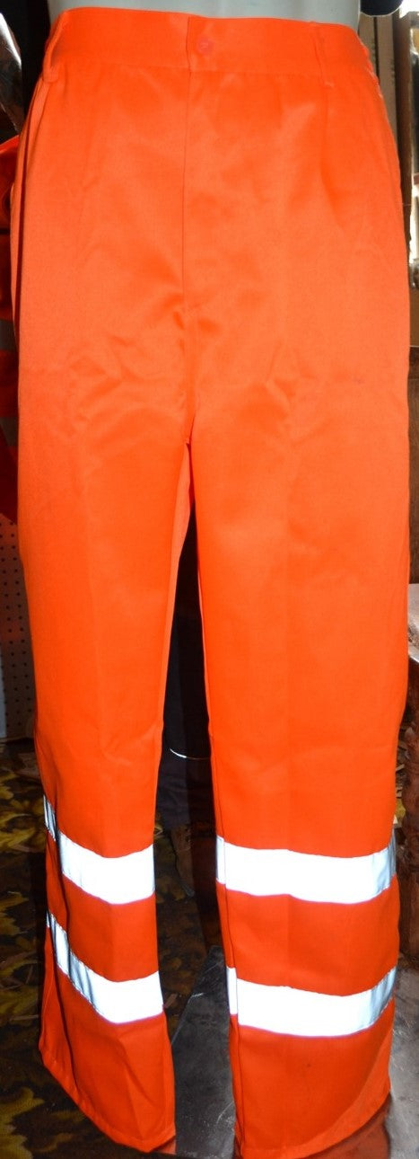 Orange Hi-Vis Work Trousers