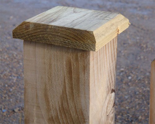 Wooden Fence Post Cap 100x100mm & 125x125mm