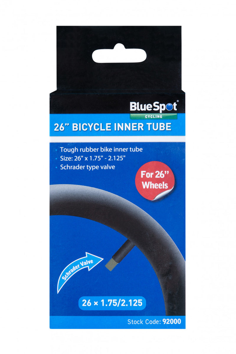 Bluespot Rubber Bicycle Inner Tube 660mm (26") (92000)