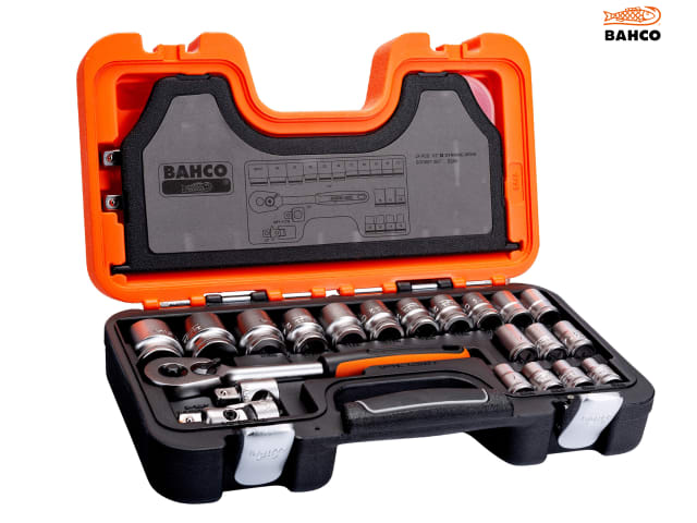 Bahco S240 Socket Set of 24 Metric 1/2" Drive