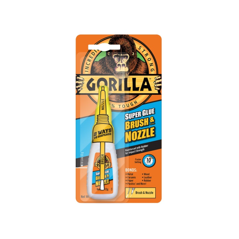 Gorilla Glue - Brush and Nozzle Super Glue - 12g
