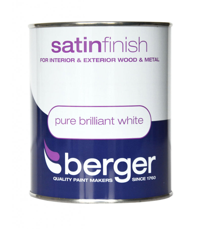 Berger - Satin Finish 750ml Gloss - Pure Brilliant White