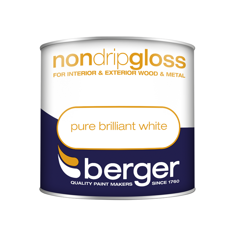 Berger - Non Drip Gloss - Black & Pure Brilliant White - 250ml
