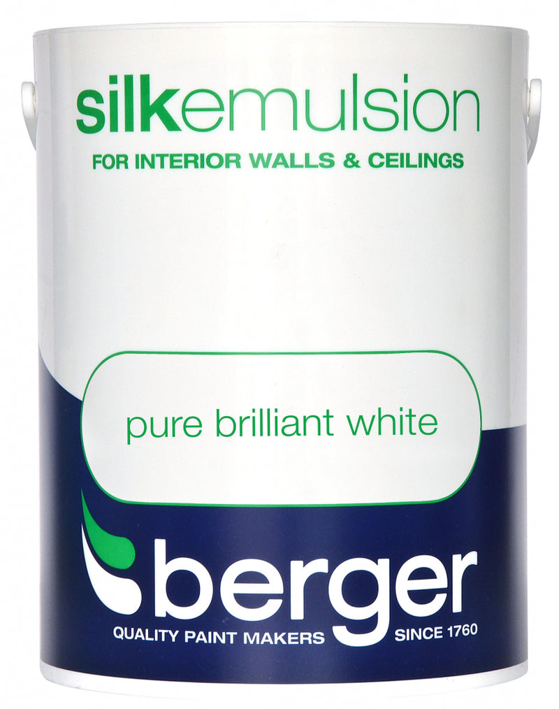 Berger Silk Emulsion Pure Brilliant White 5L