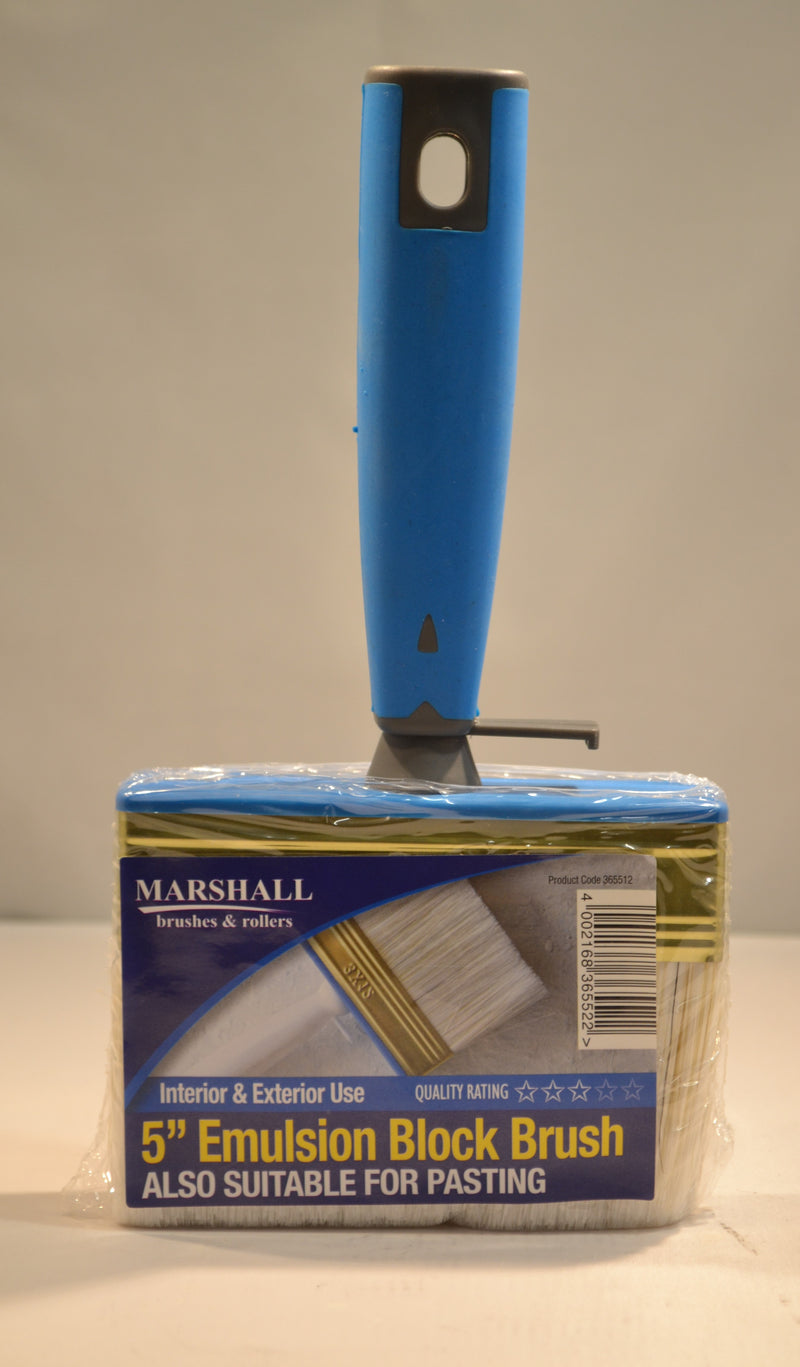 Marshall - 125mm (5") Emulsion Block / Fence Paint Brush
