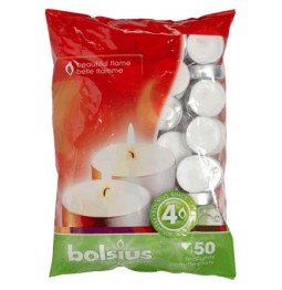 Bolsius - 50 Tealights - 4 Hour Burn Time