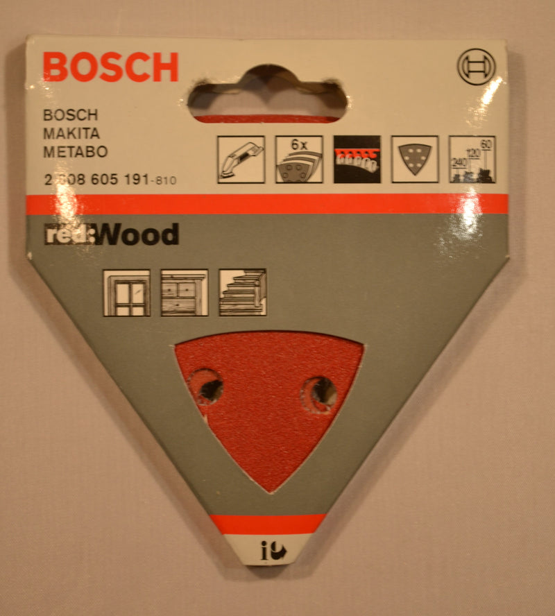Bosch - Sanding Pads - X6 - Mixed Grit 60 - 120 - 240