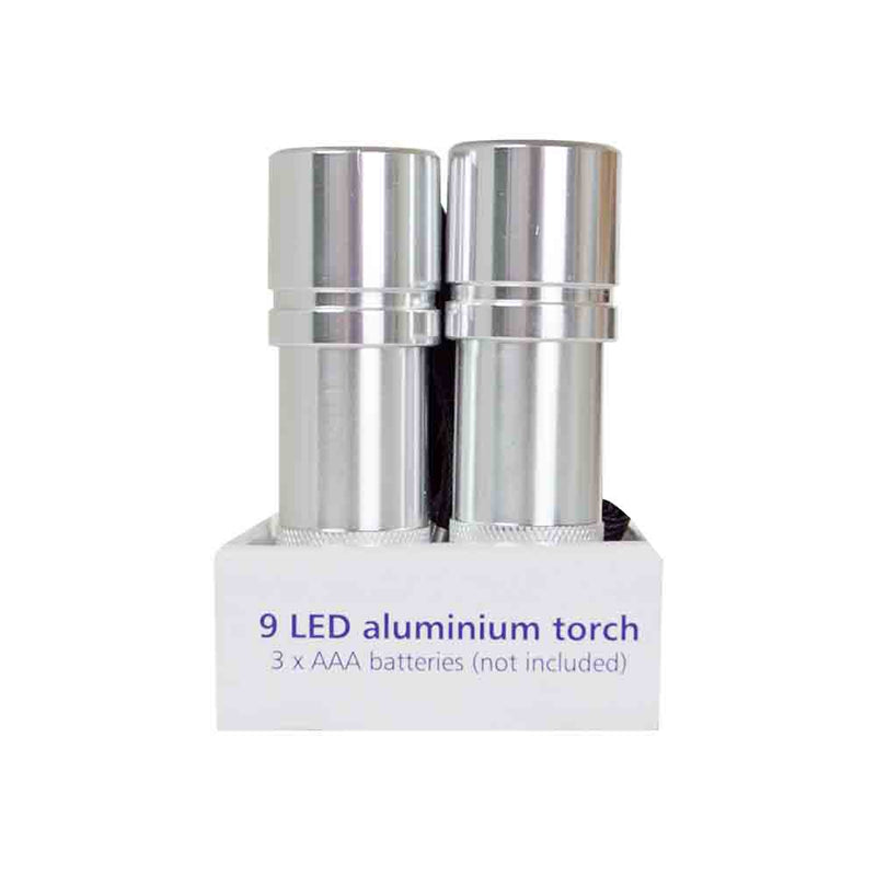 Status LED Silver Aluminium Mini Torch