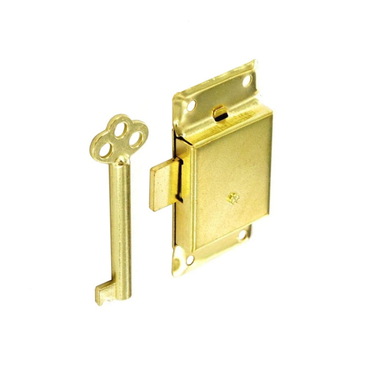Securit Electro Brass Cupboard Lock with 2 Keys (S1672)