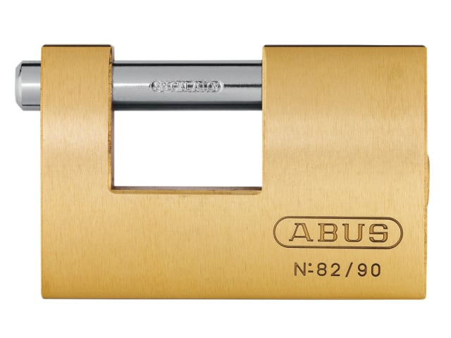 Abus - Monoblock 82/90mm Brass Shutter Padlock