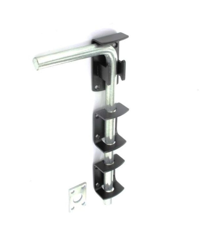 Securit Garage Door Bolt Black - 375mm