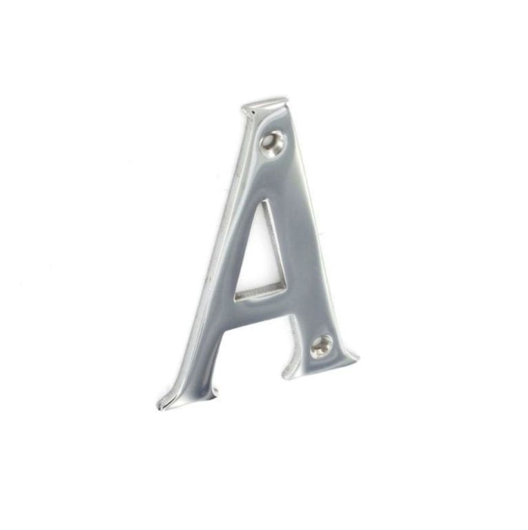 A & B Chrome Plated Letters 75mm (3")