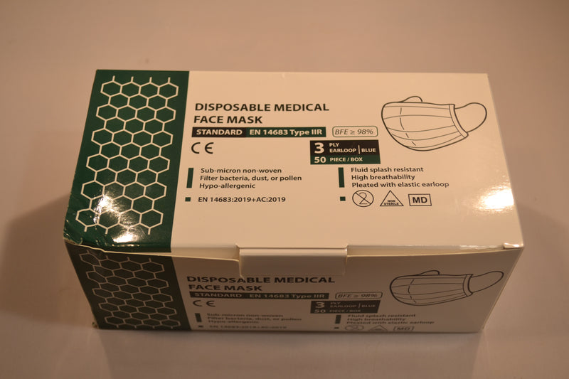 Disposable Medical Face Masks - Box of 50