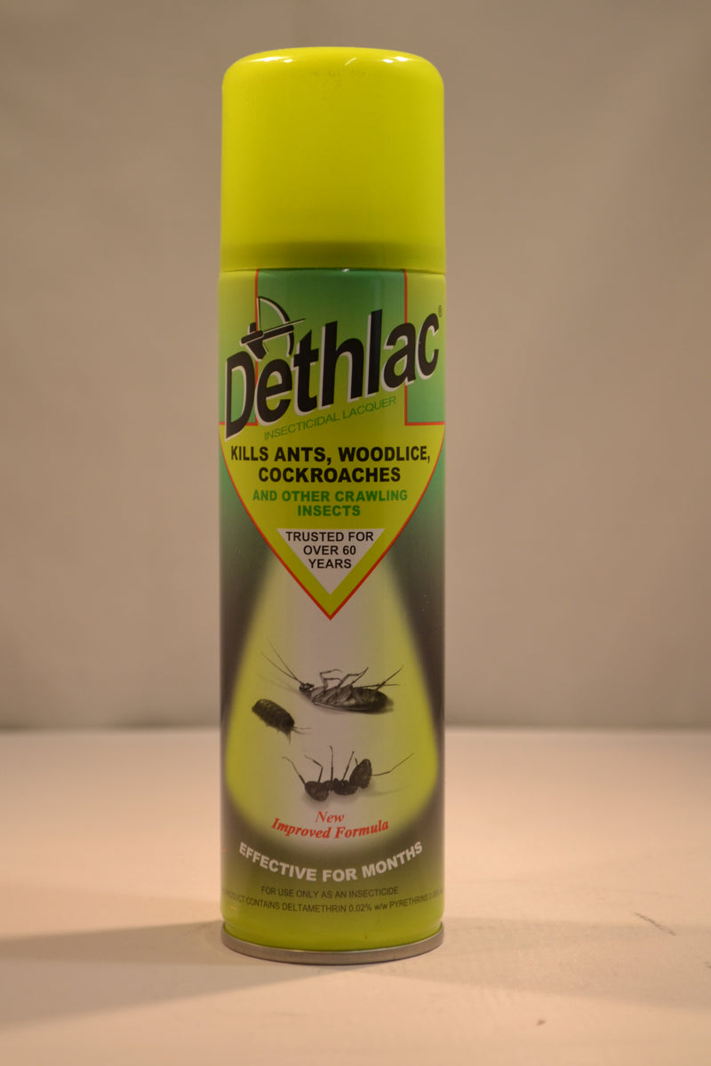 Dethlac - Insecticidal Lacquer - Kills Ants Woodlice, Cockroaches and Other Crawling Insects - 250ml