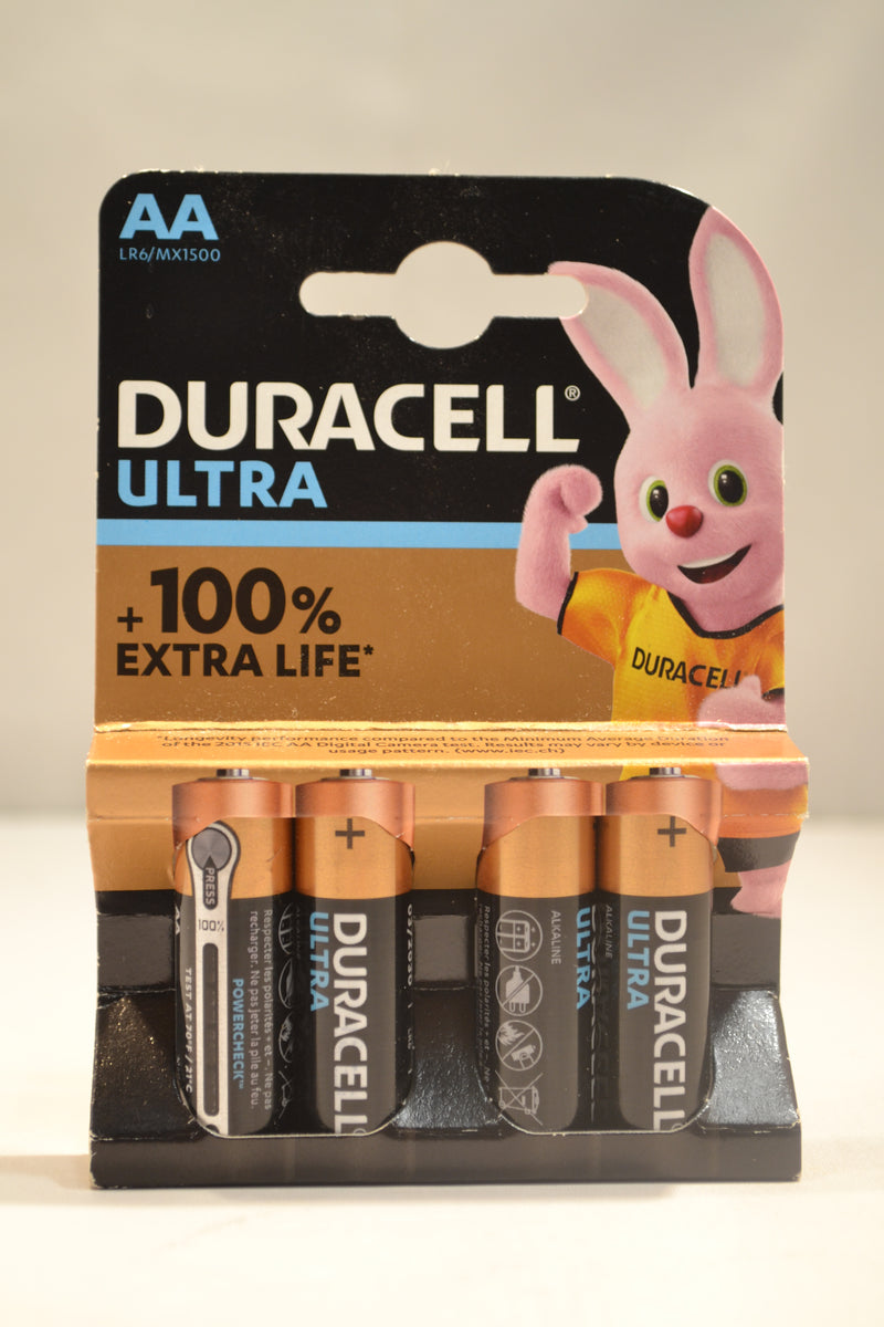 Duracell Ultra Power AA Batteries - 4 & 8 pack