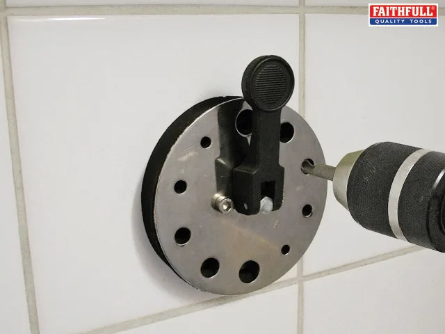 Faithfull Suction Pad Drill Guide 4-12mm