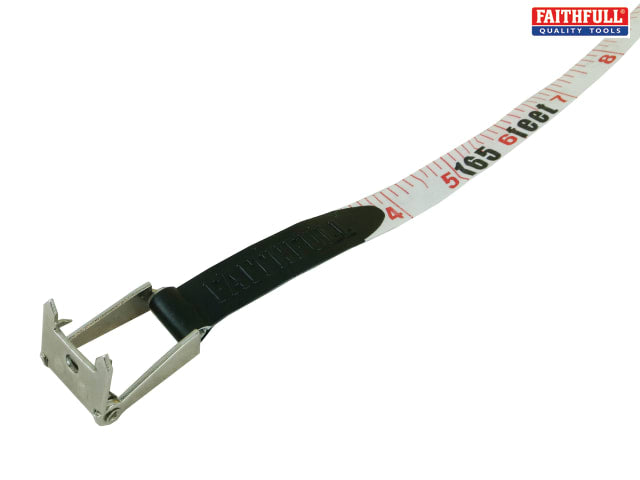 Faithfull Quality Tools Open Frame ABS Fibreglass Long Tape 50m/165ft