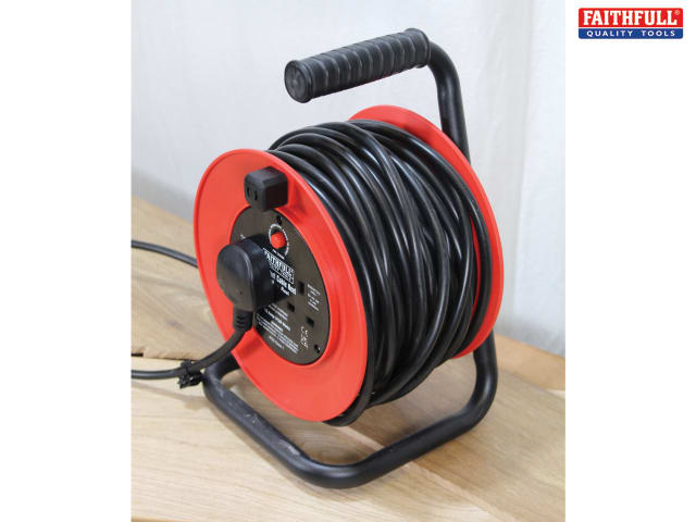Faithfull Quality Tools - 25m Cable Reel Extension Lead