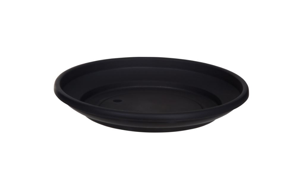 Black Venetian Pot Saucer For Round Planter - 27cm (G020865)
