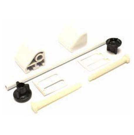 Oracstar - White Toilet Seat Fitting Kit Including Rod