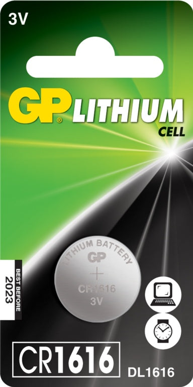 GP Lithium CR1616 3V Coin Cell Battery