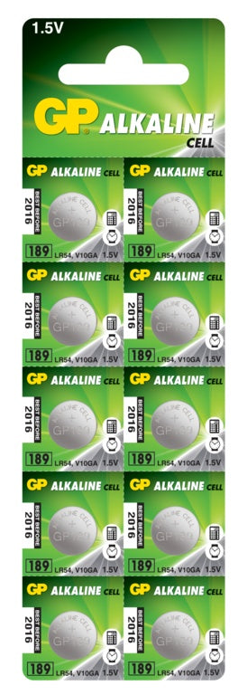 GP - Alkaline LR54 1.5V 189 Button Cell Battery
