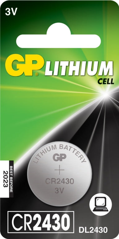 GP Lithium CR2430 3V Coin Cell Battery