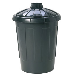 Wham Black Dustbin With Secure Lid- 80 litre (LOCAL PICKUP / DELIVERY ONLY)