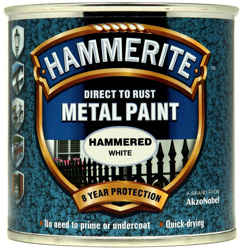 Hammerite - Hammered White - 250ml & 750ml