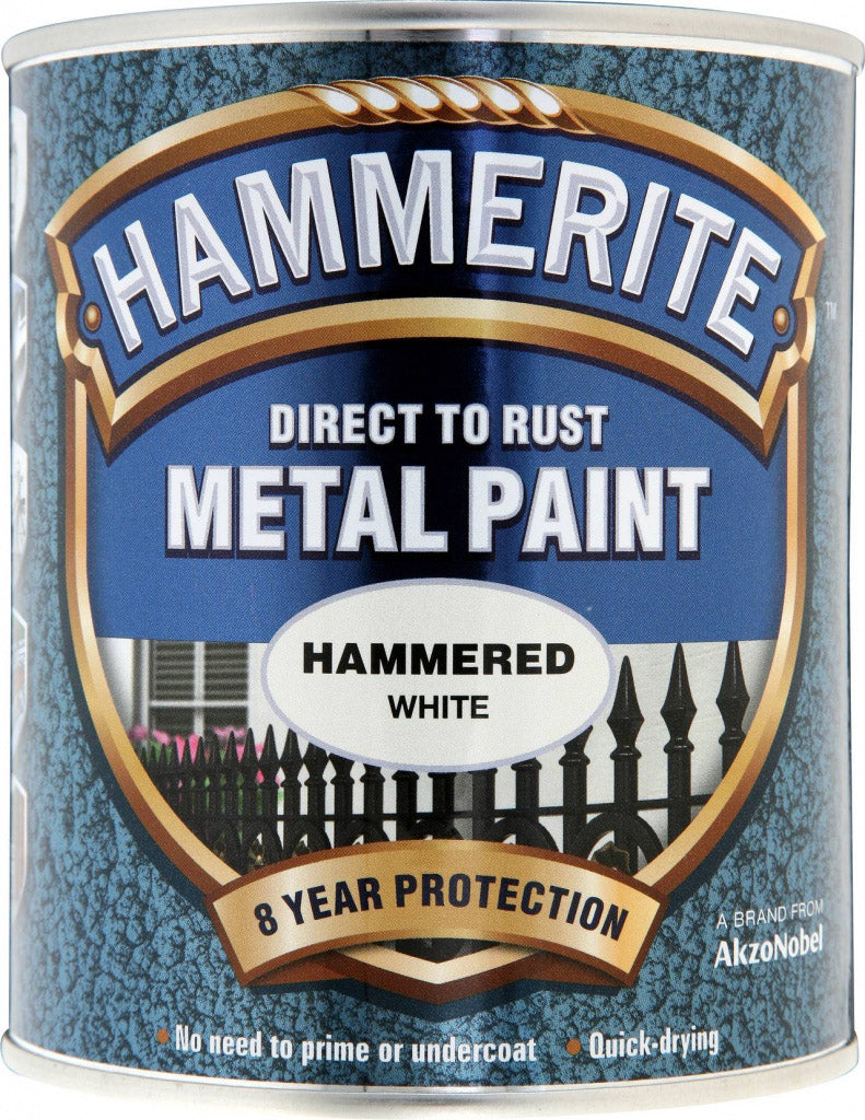 Hammerite - Hammered White - 250ml & 750ml