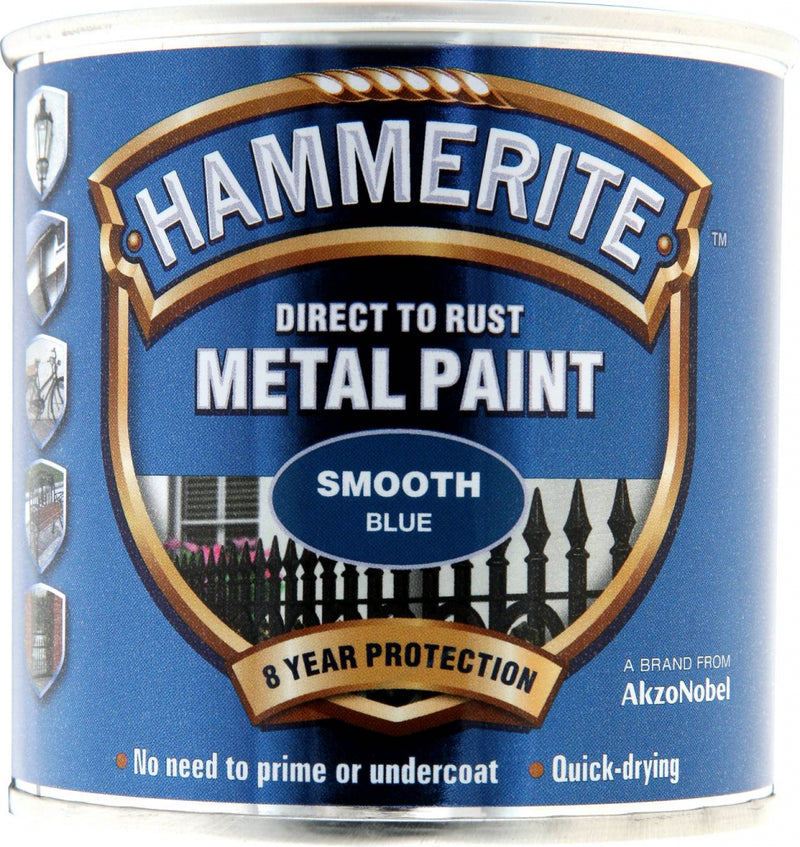 Hammerite Metal Paint Smooth Blue - 250ml