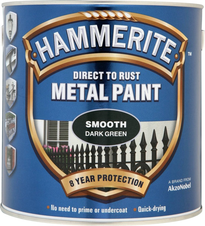 Hammerite - Smooth Dark Green - 250 ml
