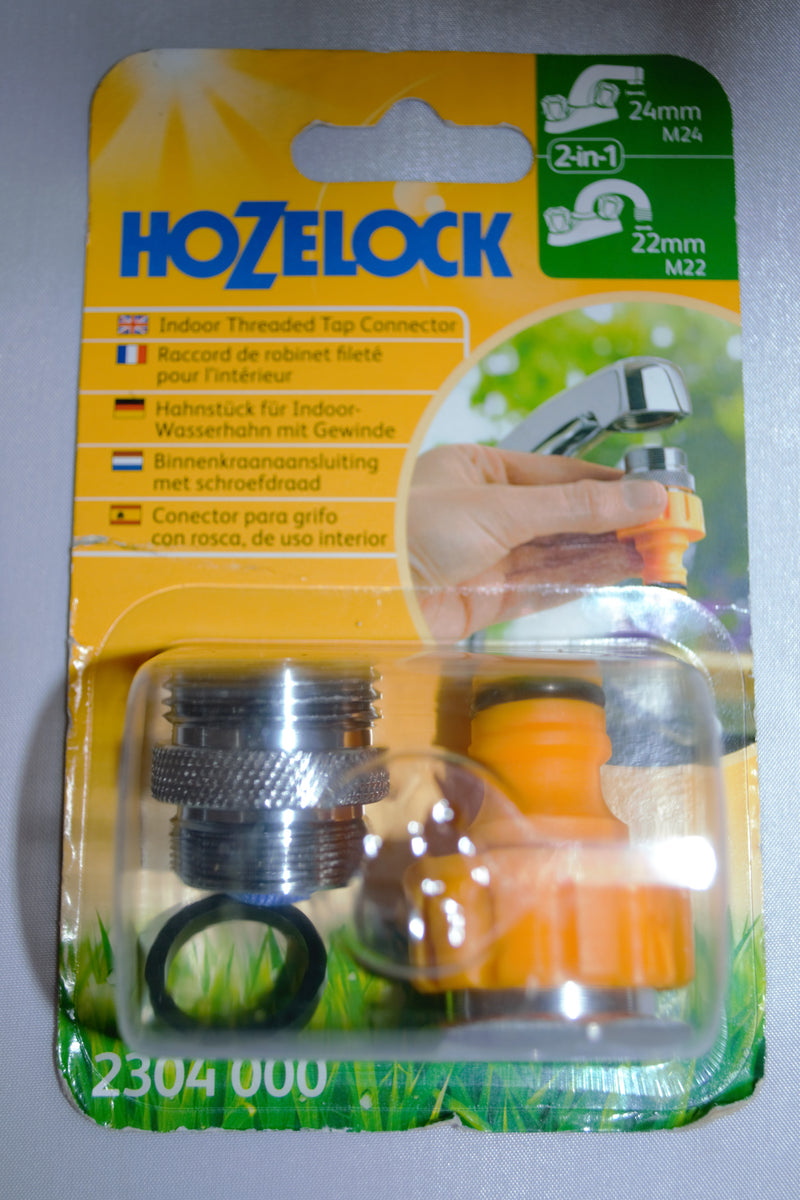 Hozelock - Indoor Threaded Tap Connector - 2-in-1