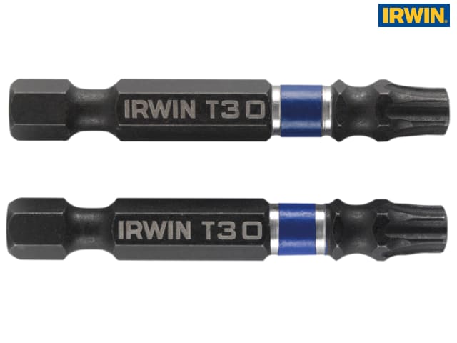 Irwin Impact Screwdriver Bits TORX TX30 50mm - 2 Pack