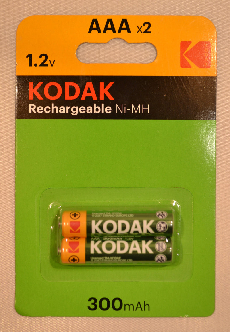 Kodak - Rechargeable AAA Batteries - 2 pack