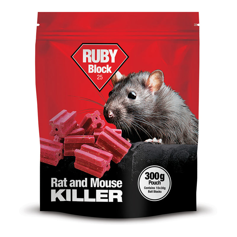 Lodi Ruby Block Rat & Mouse Block Bait 300g