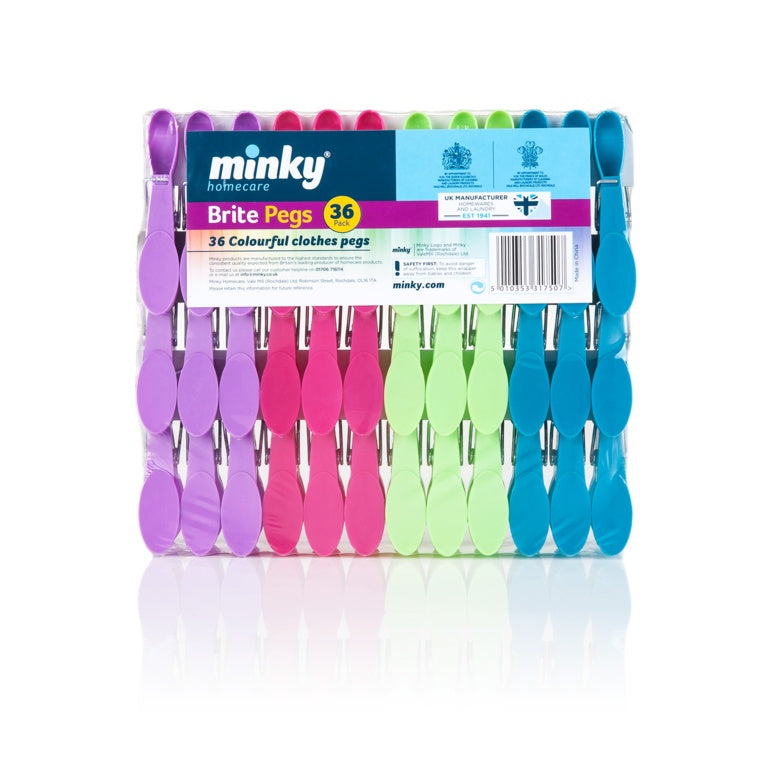 Minky - Brite Pegs - 36 Pack