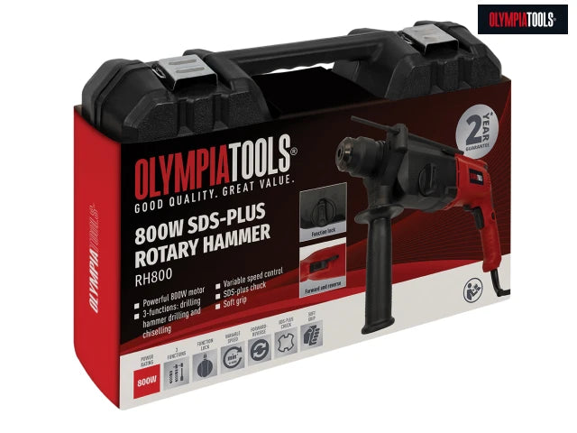Olympia 800W SDS-Plus Rotary Hammer Drill