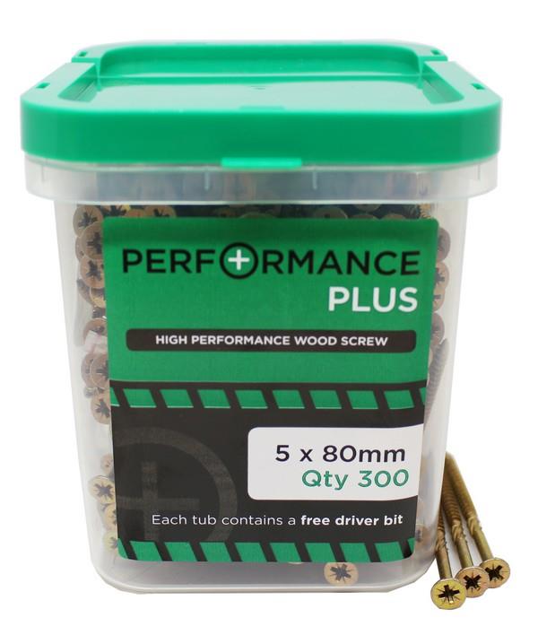Performance Plus - High Performance Wood Screws (Multiple Sizes Available)