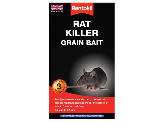 Rentokil - Rat Killer Grain Bait - 3 Sachets