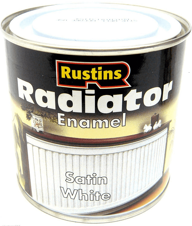 Rustins Radiator Enamel - Satin White - 250 ml & 500 ml