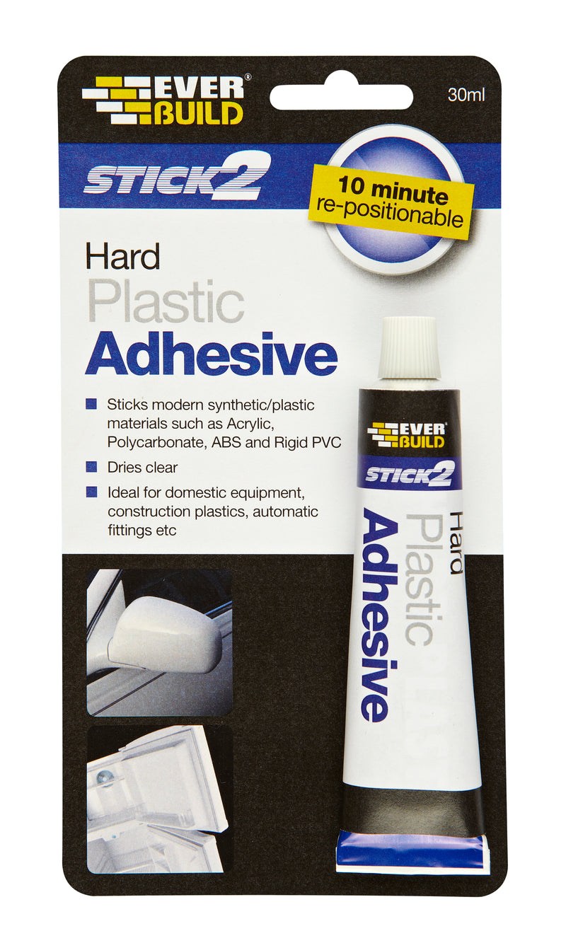 Everbuild - Stick2 Hard Plastic Adhesive - 30ml