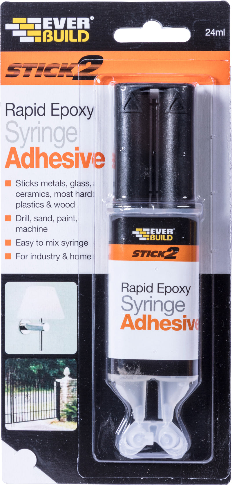 Everbuild - Rapid Epoxy Syringe Adhesive - 24ml