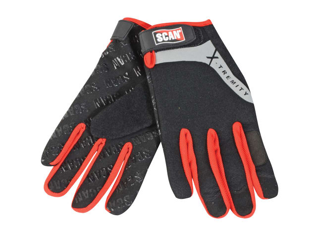 SCAN Work Gloves with Touch Screen Function - Large (Size 9)